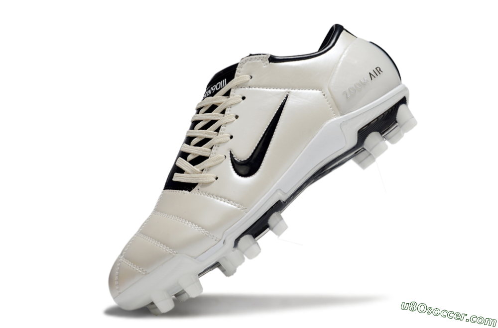 Nike Air Zoom Total 90 III FG Firm Ground Soccer Cleats - Beige/Black/White 5