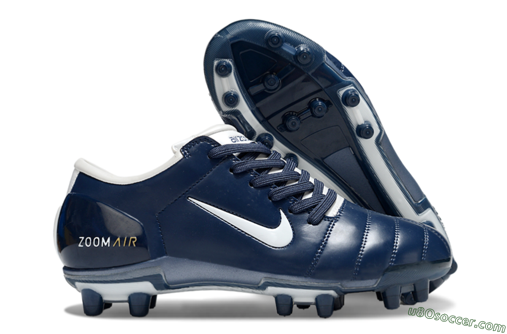 Nike Air Zoom Total 90 III FG Firm Ground Soccer Cleats - Blue/White/Gold 1