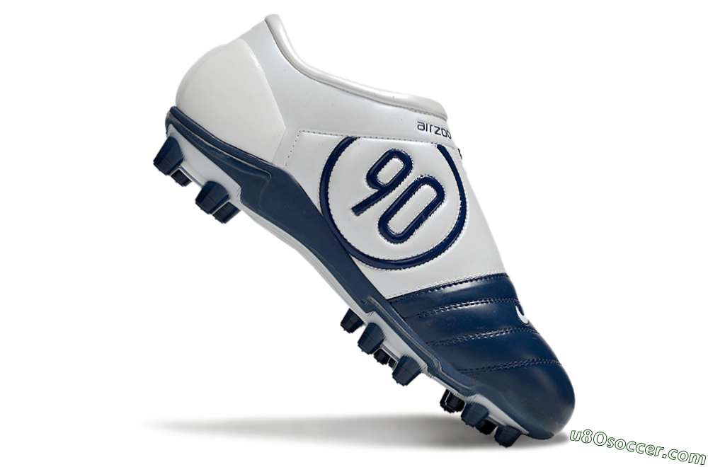 Nike Air Zoom Total 90 III FG Firm Ground Soccer Cleats - Blue/White/Gold 4