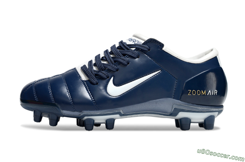 Nike Air Zoom Total 90 III FG Firm Ground Soccer Cleats - Blue/White/Gold 2
