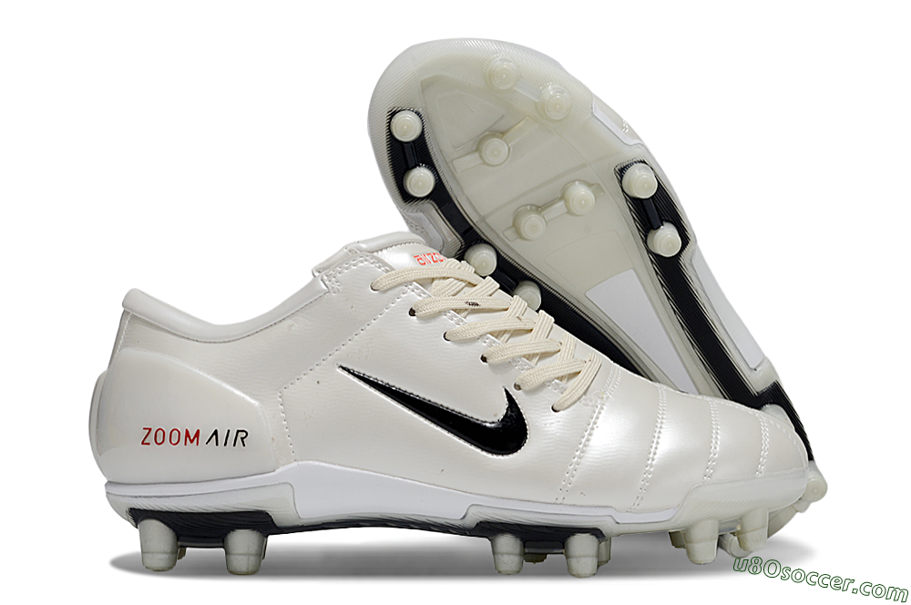 Nike Air Zoom Total 90 III FG Firm Ground Soccer Cleats - White/Black/Red 1