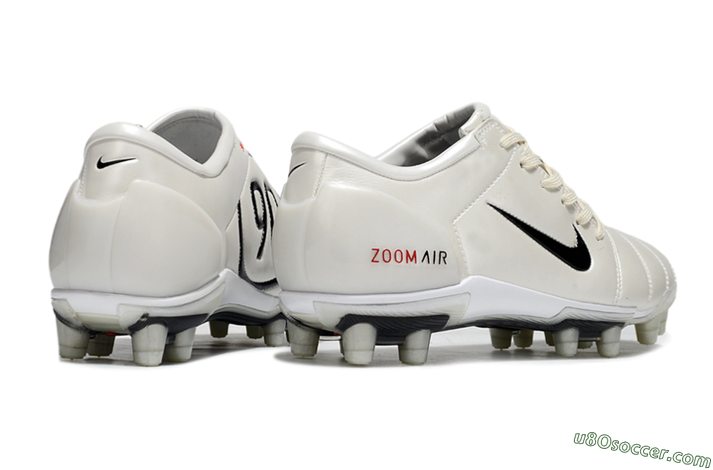 Nike Air Zoom Total 90 III FG Firm Ground Soccer Cleats - White/Black/Red 6
