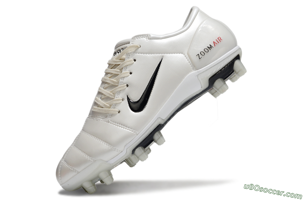 Nike Air Zoom Total 90 III FG Firm Ground Soccer Cleats - White/Black/Red 5