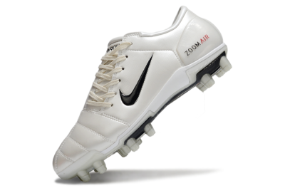Nike Air Zoom Total 90 III FG Firm Ground Soccer Cleats - White/Black/Red