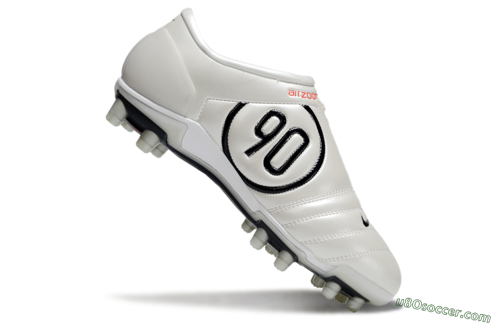 Nike Air Zoom Total 90 III FG Firm Ground Soccer Cleats - White/Black/Red 4