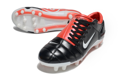 Nike Air Zoom Total 90 III FG Firm Ground Soccer Cleats - Black/White/Red