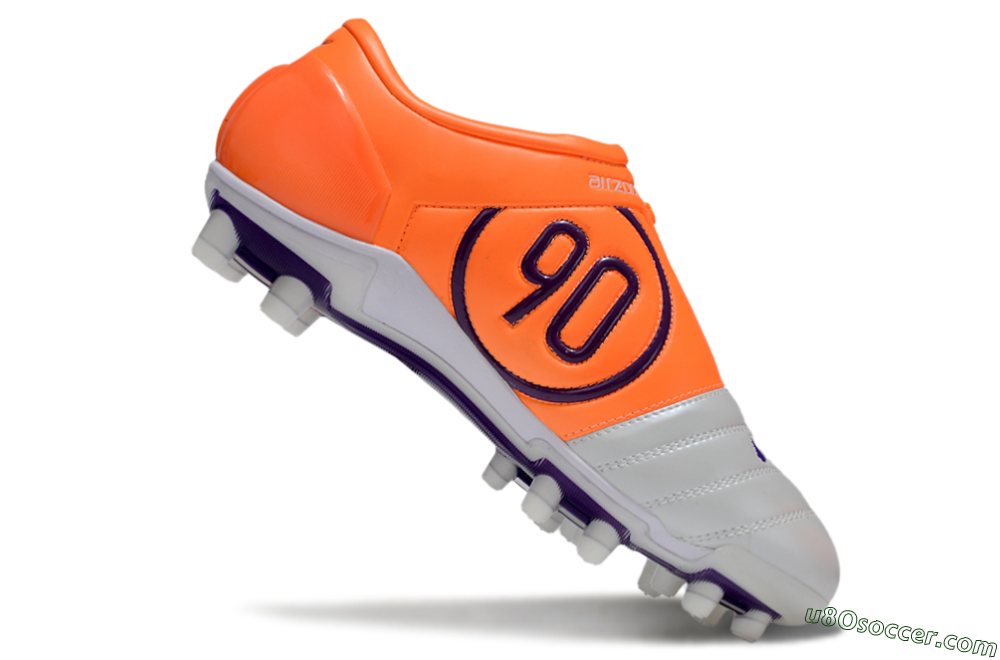 Nike Air Zoom Total 90 III FG Firm Ground Soccer Cleats - White/Purple/Red 4