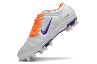 Nike Air Zoom Total 90 III FG Firm Ground Soccer Cleats - White/Purple/Red