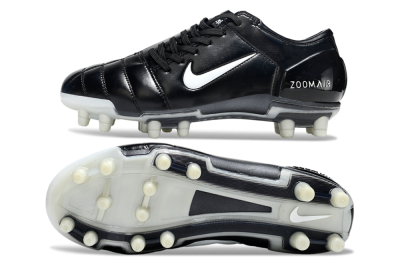 Nike Air Zoom Total 90 III FG Firm Ground Soccer Cleats - Black/White