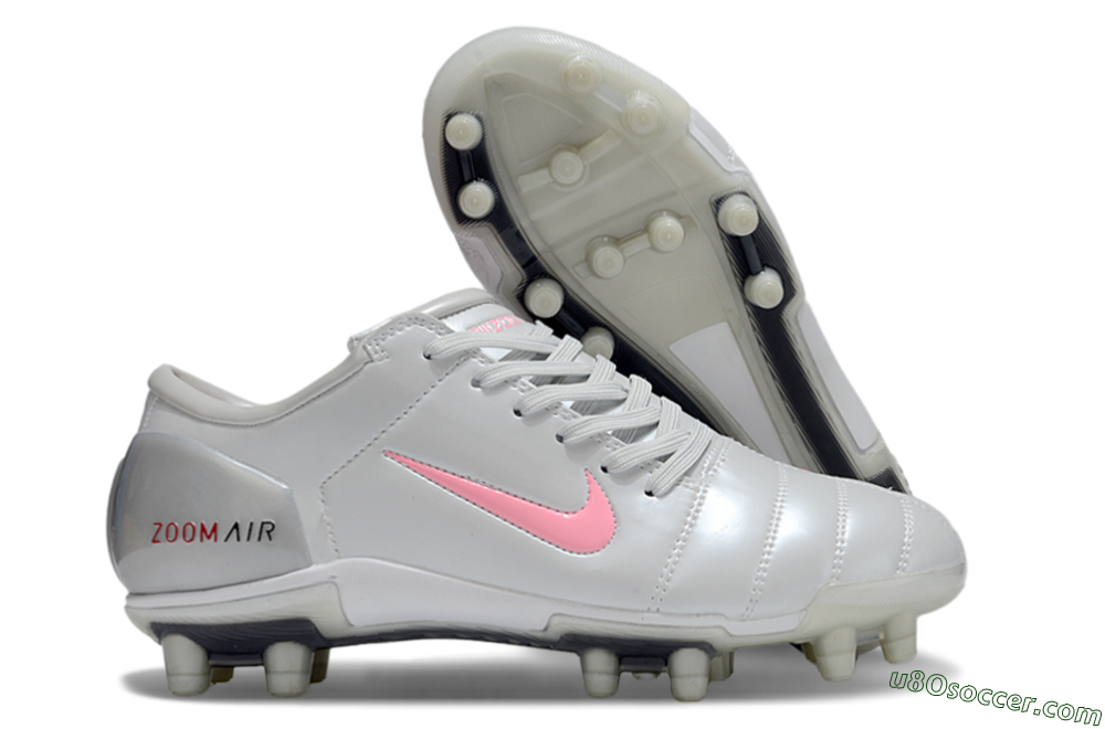 Nike Air Zoom Total 90 III FG Firm Ground Soccer Cleats - Silver/Pink/Red 1