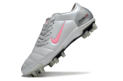Nike Air Zoom Total 90 III FG Firm Ground Soccer Cleats - Silver/Pink/Red