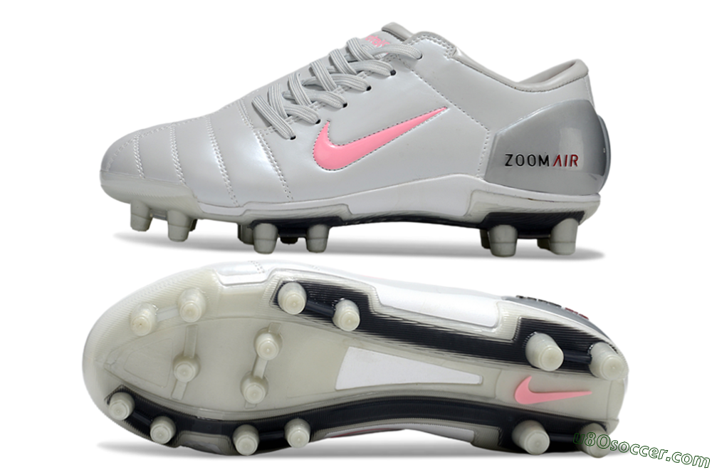 Nike Air Zoom Total 90 III FG Firm Ground Soccer Cleats - Silver/Pink/Red 0