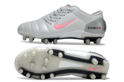 Nike Air Zoom Total 90 III FG Firm Ground Soccer Cleats - Silver/Pink/Red