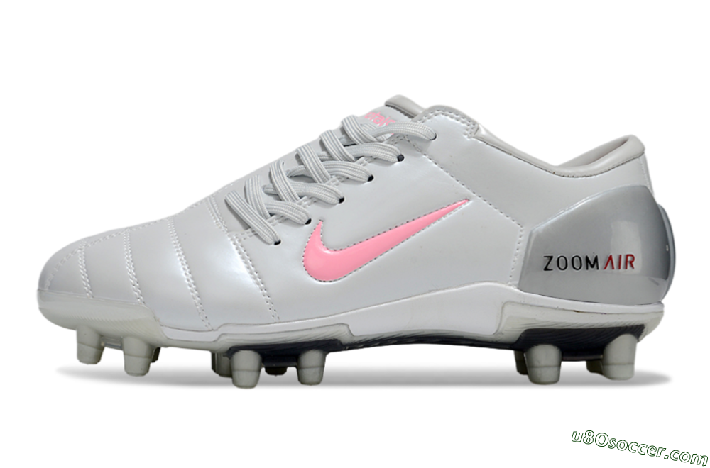 Nike Air Zoom Total 90 III FG Firm Ground Soccer Cleats - Silver/Pink/Red 2