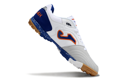 Joma Top Flex TF Artificial Turf Soccer Shoes - White/Red/Blue