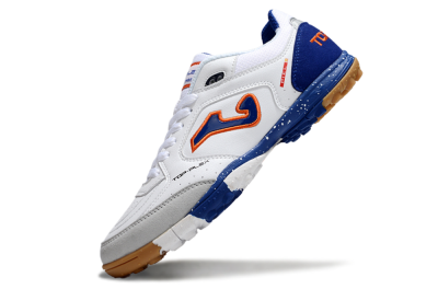 Joma Top Flex TF Artificial Turf Soccer Shoes - White/Red/Blue