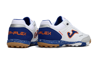 Joma Top Flex TF Artificial Turf Soccer Shoes - White/Red/Blue