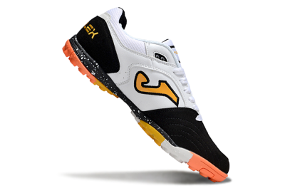 Joma Top Flex TF Artificial Turf Soccer Shoes - White/Yellow/Black