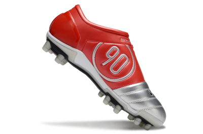 Nike Air Zoom Total 90 III FG Firm Ground Soccer Cleats - Silver/Black/Red
