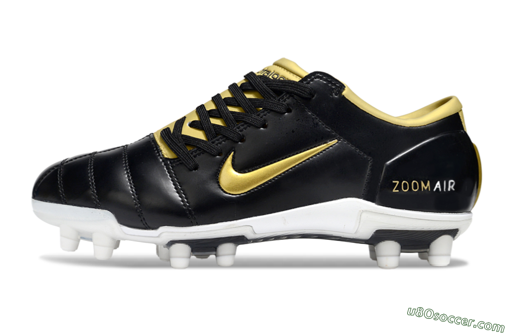Nike Air Zoom Total 90 III FG Firm Ground Soccer Cleats - Black/Gold/White 2