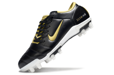 Nike Air Zoom Total 90 III FG Firm Ground Soccer Cleats - Black/Gold/White