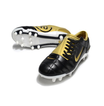 Nike Air Zoom Total 90 III FG Firm Ground Soccer Cleats - Black/Gold/White