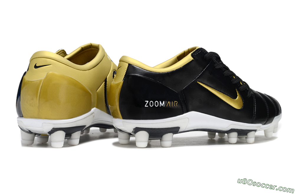 Nike Air Zoom Total 90 III FG Firm Ground Soccer Cleats - Black/Gold/White 6