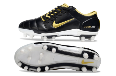 Nike Air Zoom Total 90 III FG Firm Ground Soccer Cleats - Black/Gold/White
