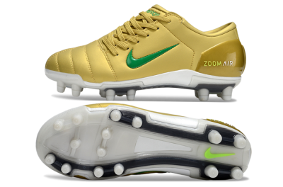 Nike Air Zoom Total 90 III FG Firm Ground Soccer Cleats - Gold/Green/White