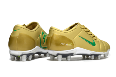 Nike Air Zoom Total 90 III FG Firm Ground Soccer Cleats - Gold/Green/White