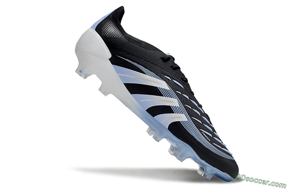 Adidas Predator 25 Elite FG Firm Ground Soccer Cleats - Black/Blue/Silver 4