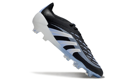 Adidas Predator 25 Elite FG Firm Ground Soccer Cleats - Black/Blue/Silver