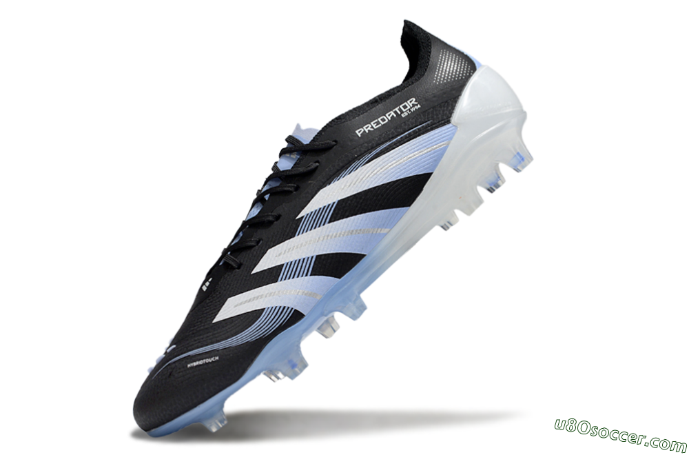Adidas Predator 25 Elite FG Firm Ground Soccer Cleats - Black/Blue/Silver 5