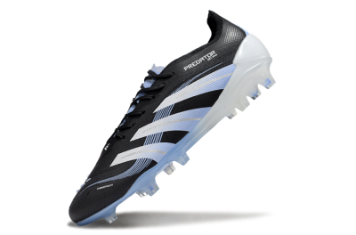 Adidas Predator 25 Elite FG Firm Ground Soccer Cleats - Black/Blue/Silver