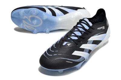 Adidas Predator 25 Elite FG Firm Ground Soccer Cleats - Black/Blue/Silver
