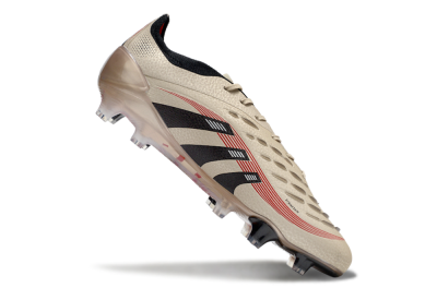Adidas Predator 25 Elite FG Firm Ground Soccer Cleats - Gold/Black/Red