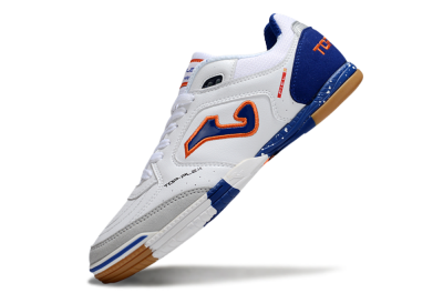Joma Top Flex IC Indoor & Futsal Soccer Shoes - White/Red/Blue