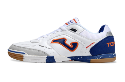 Joma Top Flex IC Indoor & Futsal Soccer Shoes - White/Red/Blue