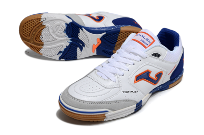 Joma Top Flex IC Indoor & Futsal Soccer Shoes - White/Red/Blue