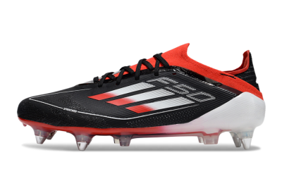 Adidas F50 Elite SG Soft Ground Soccer Cleats - Black/Red/Silver