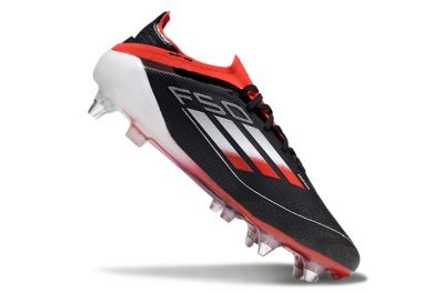 Adidas F50 Elite SG Soft Ground Soccer Cleats - Black/Red/Silver