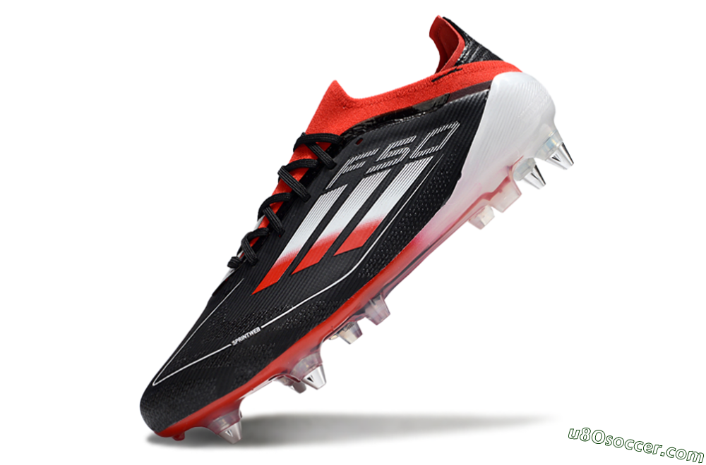 Adidas F50 Elite SG Soft Ground Soccer Cleats - Black/Red/Silver 5