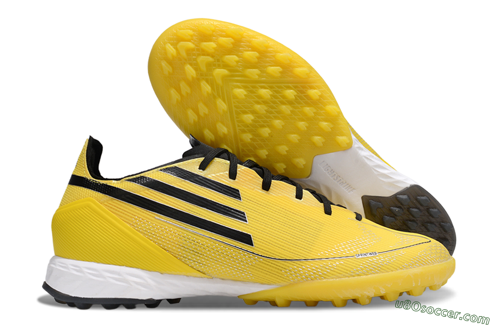 Adidas F50 Pro TF Artificial Turf Soccer Shoes - Yellow/Black/White 1