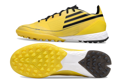 Adidas F50 Pro TF Artificial Turf Soccer Shoes - Yellow/Black/White