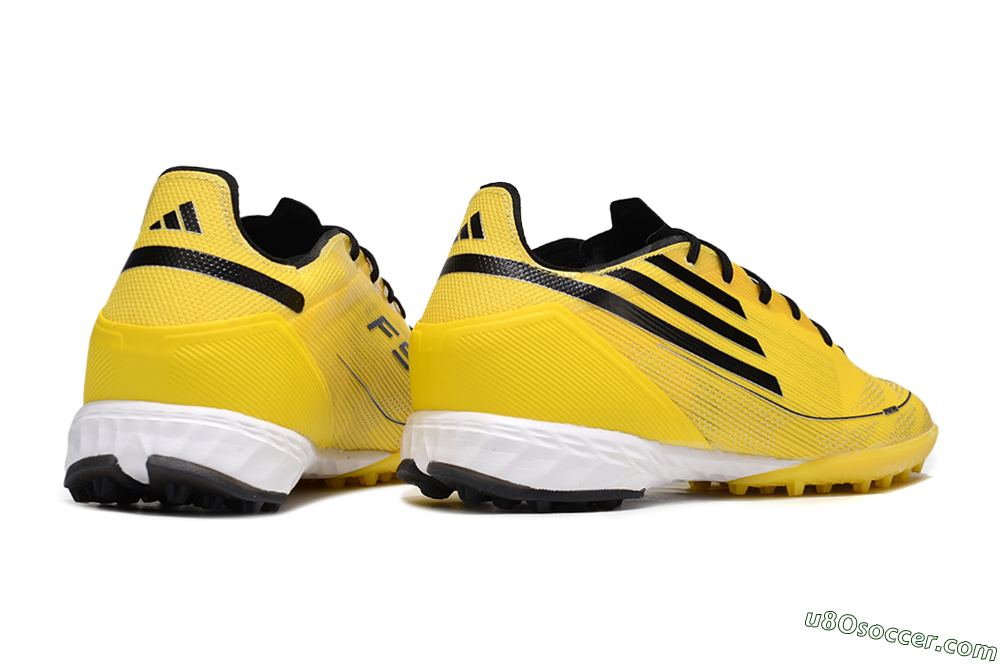 Adidas F50 Pro TF Artificial Turf Soccer Shoes - Yellow/Black/White 5