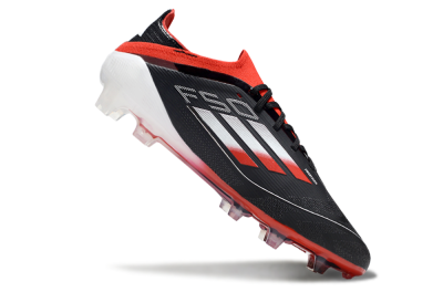 Adidas F50 Elite FG Firm Ground Soccer Cleats - Black/Red/Silver