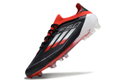 Adidas F50 Elite FG Firm Ground Soccer Cleats - Black/Red/Silver