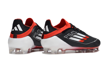 Adidas F50 Elite FG Firm Ground Soccer Cleats - Black/Red/Silver