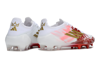 Adidas F50 Elite FG Firm Ground Soccer Cleats - White/Red/Gold