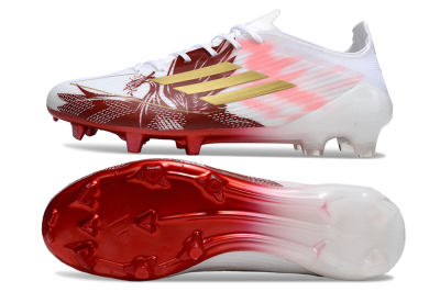 Adidas F50 Elite FG Firm Ground Soccer Cleats - White/Red/Gold